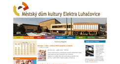 Desktop Screenshot of mdkelektra.luhacovice.cz